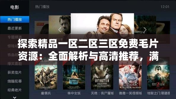 探索精品一区二区三区免费毛片资源：全面解析与高清推荐，满足你的观影需求