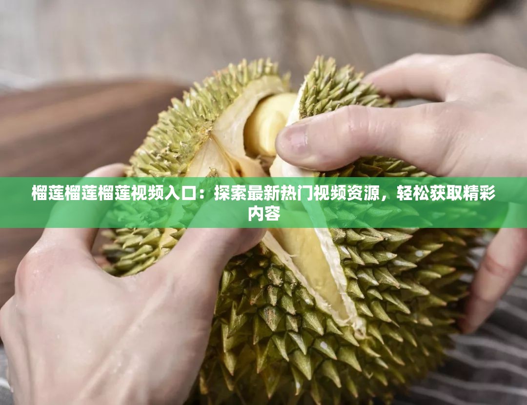 榴莲榴莲榴莲视频入口：探索最新热门视频资源，轻松获取精彩内容