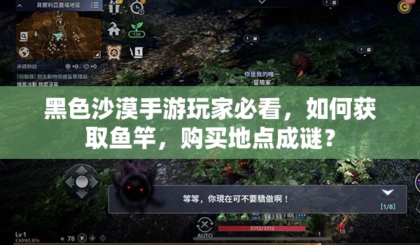 黑色沙漠手游玩家必看，如何获取鱼竿，购买地点成谜？
