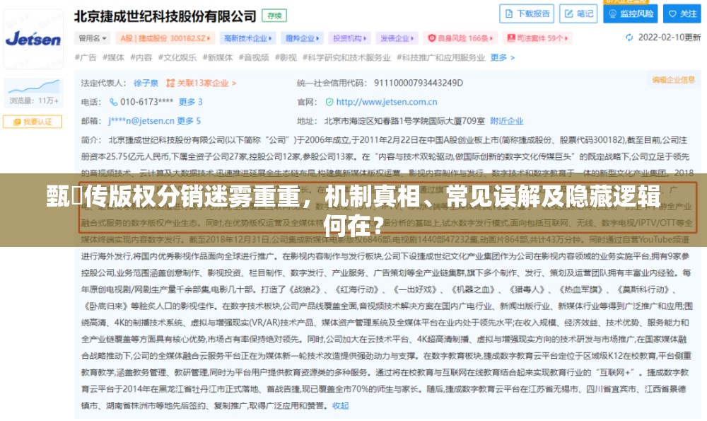 甄嬛传版权分销迷雾重重，机制真相、常见误解及隐藏逻辑何在？