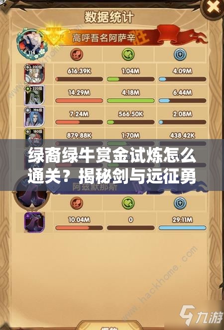 绿裔绿牛赏金试炼怎么通关？揭秘剑与远征勇者之路的全攻略
