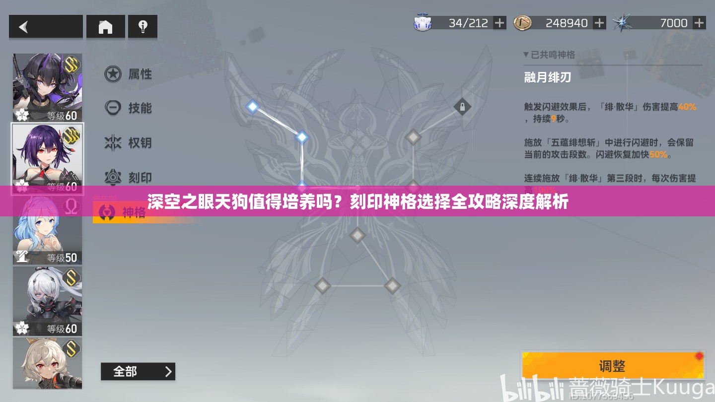深空之眼天狗值得培养吗？刻印神格选择全攻略深度解析