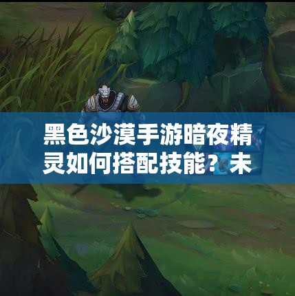 黑色沙漠手游暗夜精灵如何搭配技能？未来玩法会有哪些革命性变化？