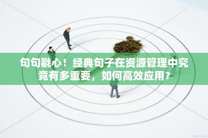 句句戳心！经典句子在资源管理中究竟有多重要，如何高效应用？