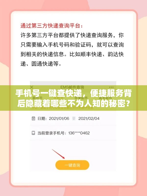 手机号一键查快递，便捷服务背后隐藏着哪些不为人知的秘密？
