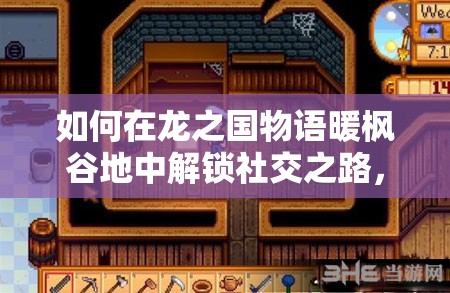 如何在龙之国物语暖枫谷地中解锁社交之路，全面攻略详解来了？