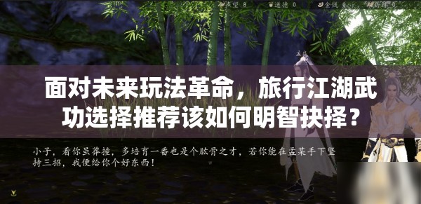 面对未来玩法革命，旅行江湖武功选择推荐该如何明智抉择？