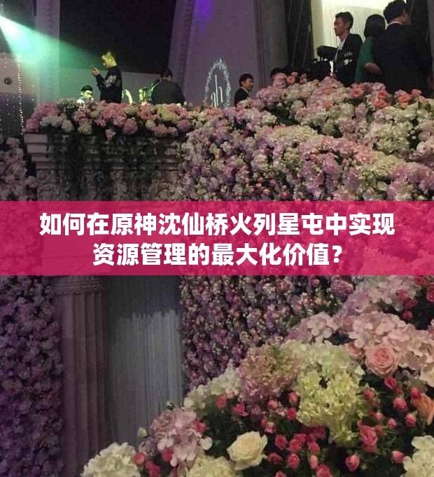 如何在原神沈仙桥火列星屯中实现资源管理的最大化价值？