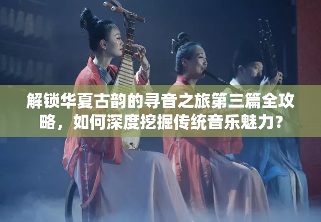 解锁华夏古韵的寻音之旅第三篇全攻略，如何深度挖掘传统音乐魅力？