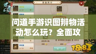 问道手游识图辨物活动怎么玩？全面攻略助你轻松解锁挑战！