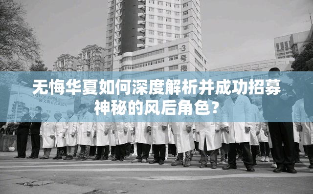 无悔华夏如何深度解析并成功招募神秘的风后角色？
