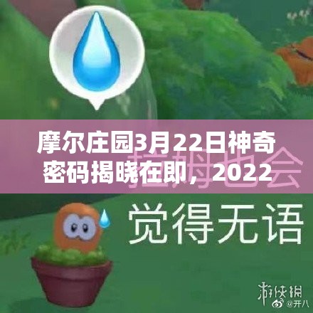 摩尔庄园3月22日神奇密码揭晓在即，2022.3.22专属密码你猜对了吗？