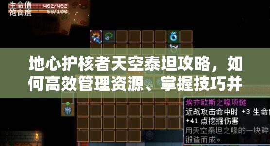 地心护核者天空泰坦攻略，如何高效管理资源、掌握技巧并最大化其价值？