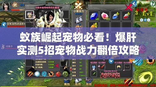 蚁族崛起宠物必看！爆肝实测5招宠物战力翻倍攻略-新手也能秒变大神